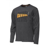 BLUZA SAVAGE SIMPLY LOGO-TEE LONG SLEEVE MARIME L