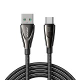 Cablu pentru incarcare si transfer de date Joyroom SA31-AC6, USB la USB-C, 100W, 480 Mbps, 1.2 m, Negru