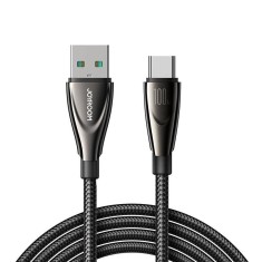 Cablu pentru incarcare si transfer de date Joyroom SA31-AC6, USB la USB-C, 100W, 480 Mbps, 1.2 m, Negru