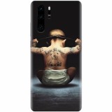 Husa silicon pentru Huawei P30 Pro, Body Builder Cute Baby Tattoo