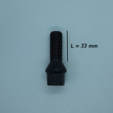 Prezon janta aliaj negru M14x1.25 33 mm pentru BMW si Mini