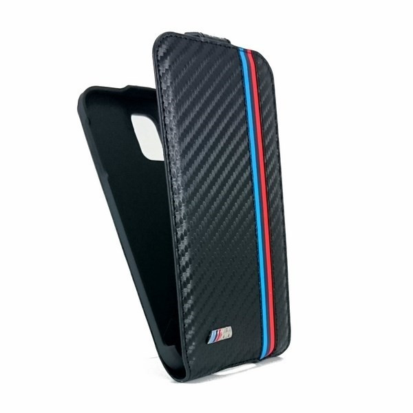 Husa SAMSUNG Galaxy S5 - BMW Flip Vertical (Negru)