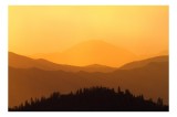 Siluete montane la apus cald, 39 x 26 cm, CMCLASS