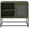 Gossi dulap tv, verde masliniu, 68x39x60,5 cm, otel
