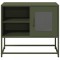 Gossi dulap tv, verde masliniu, 68x39x60,5 cm, otel