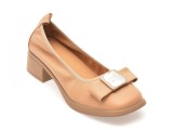 Pantofi GRYXX nude, 7539, din piele naturala