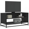 VidaXL Dulap TV, negru, 91x40x46 cm, lemn prelucrat și metal 848884