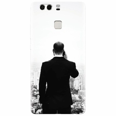 Husa silicon pentru Huawei P9 Plus, Man In Suit foto