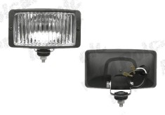 Proiector auto Wesem 12/24V rectangular bec H3 partea stanga/dreapta 140x75x70mm sticla alba, cu lumina de ceata , 1 buc