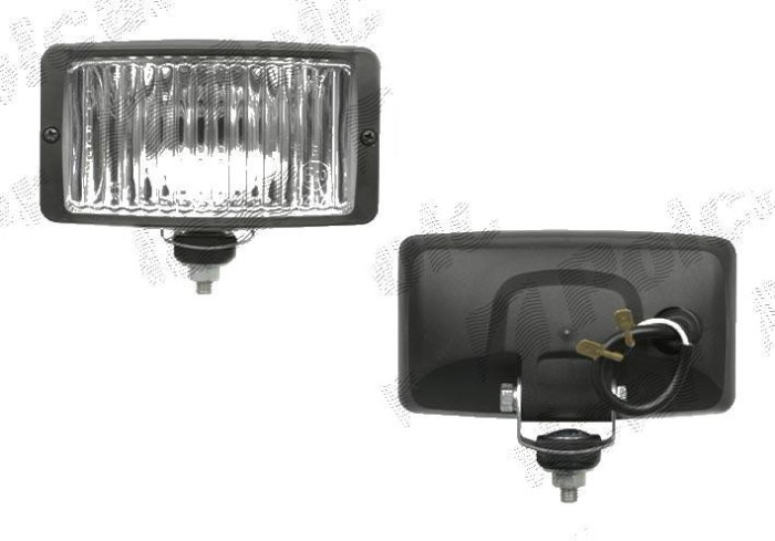 Proiector auto Wesem 12/24V rectangular bec H3 partea stanga/dreapta 140x75x70mm sticla alba, cu lumina de ceata , 1 buc