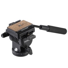 Cap trepied Profesional DSLR &amp; video Yunteng YT-950 fluid cu placuta quick-release