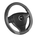 Husa volan de culoare neagru cu gri, diametru 37-39cm, material cauciucat, marca Automax AutoDrive ProParts