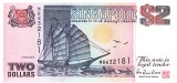 Singapore 2 Dolari 1992 P-28 UNC