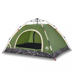 Cort de camping pentru 2 persoane, setare rapida, verde foto