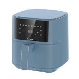 Cumpara ieftin Friteuza cu aer cald Fram, 1700W-2200W, 5.7 L, 8 programe, panou de comanda electronic, Albastru
