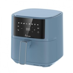 Friteuza cu aer cald Fram, 1700W-2200W, 5.7 L, 8 programe, panou de comanda electronic, Albastru
