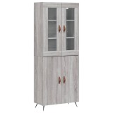Cumpara ieftin Dulap inalt, gri sonoma, 69,5x34x180 cm, lemn compozit