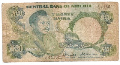 Nigeria 20 Naira ND 1984/00 - 113621, P-26c foto