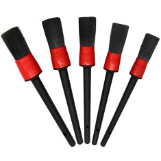 Se 5 pensule cosmetica auto, TopGearWorld, Polipropilena, Negru