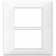 Rama Ornament 6M (3+3) Vimar Plana alb 14659.01
