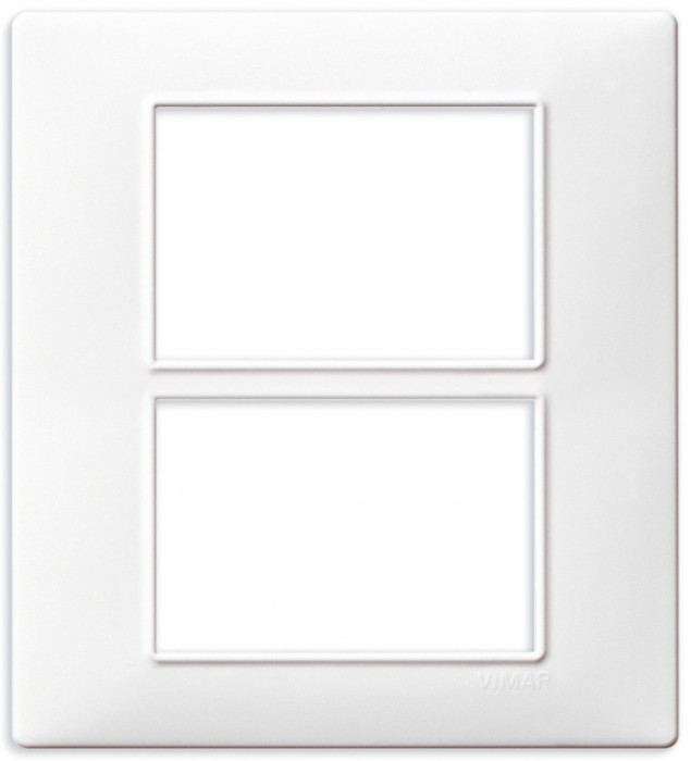Rama Ornament 6M (3+3) Vimar Plana alb 14659.01
