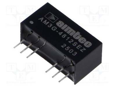 Convertor DC/DC AIMTEC 3W 36-72V la 12V 0.25A SIP8 foto
