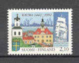 Finlanda.1992 550 ani orasul Rauma KF.196, Nestampilat