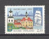 Finlanda.1992 550 ani orasul Rauma DF.130, Nestampilat