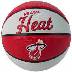 Mingi de baschet Wilson Team Retro Miami Heat Mini Ball WTB3200XBMIA roșu foto