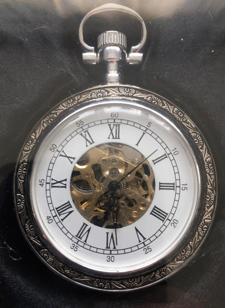 Ceas de buzunar - mecanic - argintat - The heritage collection - Loire -  nou ! | Okazii.ro