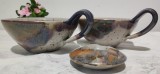 LICHIDARE ! 2 boluri, ceramica de studio Midcentury, Hans Heckmann 1970 -