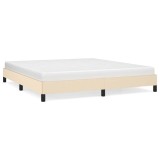 Cumpara ieftin Cadru de pat fara saltea, crem, 160x200 cm, textil