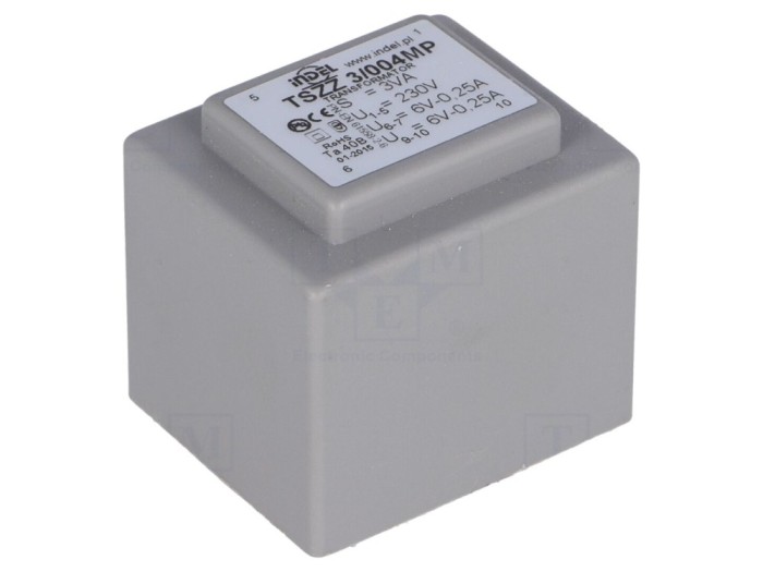 Transformator &icirc;ncapsulat 3VA 230V AC 6V
