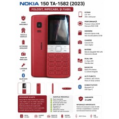 Telefon Mobil Nokia 150 TA-1582 (2023) RoE u , Folosit, impecabil E i fiabil
