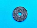 20 Centimes 1942 Franta -Zinc-in realitate arata bine
