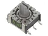 &Icirc;ntrerupător Codificare HEX/BCD 16 Poz SMD 80m&Omega;