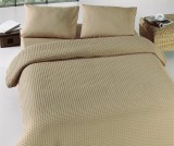 Cumpara ieftin Cuvertură de pat dublu Valentini Bianco YT053 Caramel