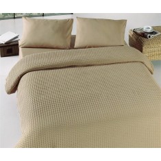 Cuvertură de pat dublu Valentini Bianco YT053 Caramel