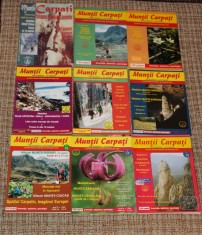 revista Muntii Carpati nr 3 10 12 13 15 17 19 23 29 34 36 harti