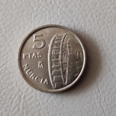 Spania - 5 Pesetas (1999) Murcia - monedă comemorativa s225