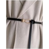 Cumpara ieftin Curea neagra cu catarama tip nod - 632779