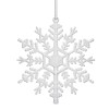Decoratiune brad fulg de zapada, set 3 bucati, 12cm, alb