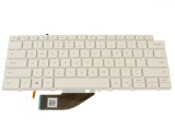 Tastatura Laptop 2-in-1, Dell, XPS 13 XD3H3, 0XD3H3, WW39R, VKJ01, iluminata, alba, layout US