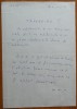 Manuscris olograf Geo Bogza, Trapez, o pagina