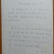 Manuscris olograf Geo Bogza, Trapez, o pagina