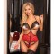 Body Softline Terri 1887, black/red - S/M
