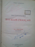 Constantin Saineanu - Dictionnaire roumain-francais (1936)
