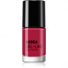 NOBEA Day-to-Day Gel-like Nail Polish lac de unghii cu efect de gel culoare Red passion #N56 6 ml