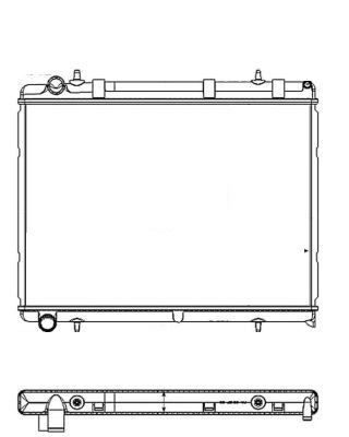 Radiator racire motor Citroen C4 Grand Picasso 1 (Ua), C4 1 (Lc), C4 Picasso 1 (Ud); Peugeot 307 (3a/C) (3h)