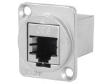 Adaptor FT Cat6 Ecranat 8p8c Metal 19x24mm